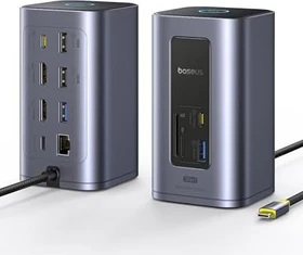 Baseus Nomos NU1 Air 12-in-1 Docking Station, Windows, Multiport-Adapter, USB-C 3.1 [Stecker] (B00568103813-00)