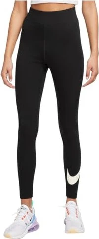 Nike Sportswear Classics High-Waist Graphic Leggings Hose lang schwarz (Damen)