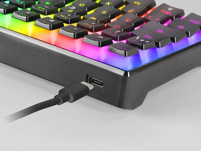 Mars Gaming MKULTRA, schwarz, LEDs RGB, Gaote Outemu SQ BLUE, USB, ES/US