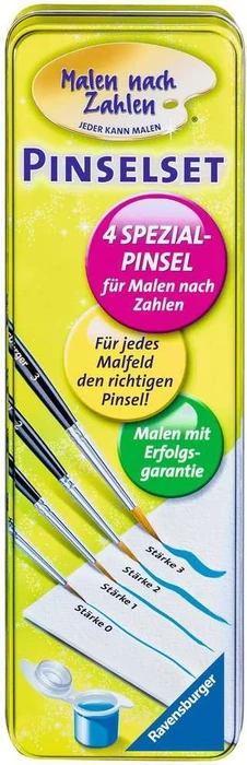 Ravensburger Malen nach Zahlen Pinselset in Blechdose