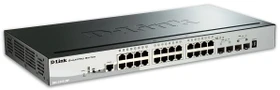 D-Link DGS-1510 Rackmount Gigabit Smart Switch, 24x RJ-45, 2x SFP, 2x SFP+, 193W PoE+ (DGS-1510-28P)
