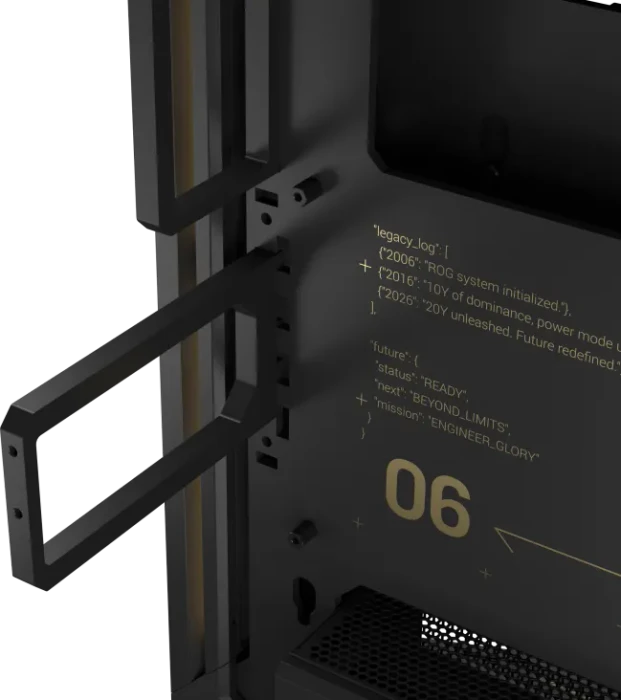 ASUS ROG GR20 Edition 20, Glasfenster