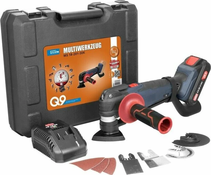 Güde MW 18-201-30K Akku-Multifunktionswerkzeug inkl. Koffer + Akku 2.0Ah