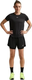Nike One Dri-FIT 2in1 Hose kurz schwarz/weiß (Damen)