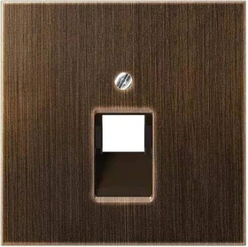 Jung Serie LS Abdeckung für IAE/UAE-Anschlussdose 1x 8-polig, Messing antik
