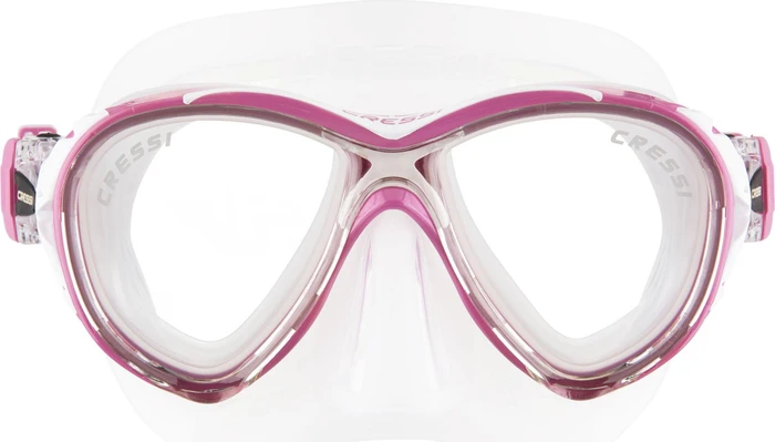 Cressi Naxos Tauchermaske transparent/rosa