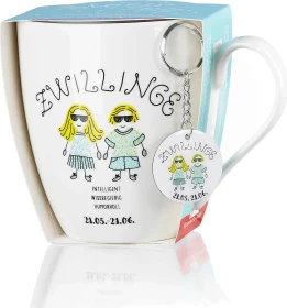 Ritzenhoff & Breker Astro Kaffeebecher Zwilling mit Schlüsselanhänger 650ml