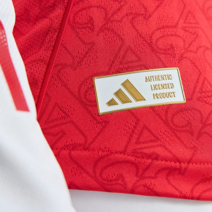 adidas FC Arsenal Authentic 2025/2026 Heimtrikot langarm better scarlet/white (Herren)
