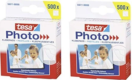 tesa Klebepads Big Pack transparent, Klebepad, 13mm/10mm, 500 Stück