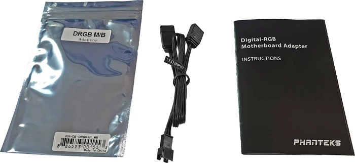 Phanteks 3-Pin Digital RGB Motherboard Adapter Kabel, schwarz