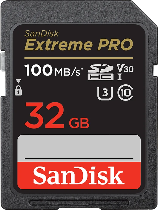 SanDisk Extreme PRO R100/W90 32GB, UHS-I U3, Class 10