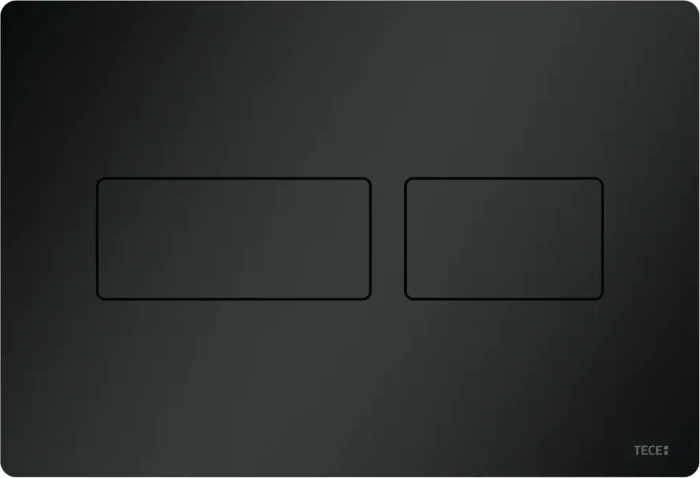 TECE TECEsolid WC-Betätigungsplatte für Zweimengentechnik 220x150x6mm schwarz matt