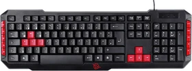 Vivanco IT-KB G2 Gaming Keyboard, schwarz/rot, USB, DE (60431)