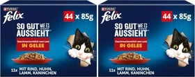 Purina Felix So gut wie es aussieht, Geschmacksvielfalt vom Land, 3.74kg (44x 85g)