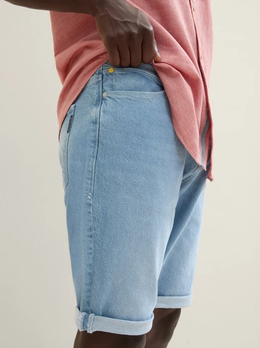 Tom Tailor Josh Jeansshorts Jeans used bleached blue denim (Herren)