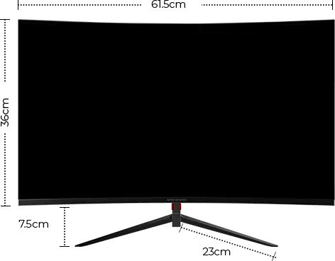 Mars Gaming MV27C, schwarz, 27"