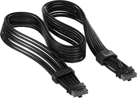 Corsair ThermalProtect PCIe 5.1 600W 12V-2x6 GPU Power Cable, schwarz, 65cm