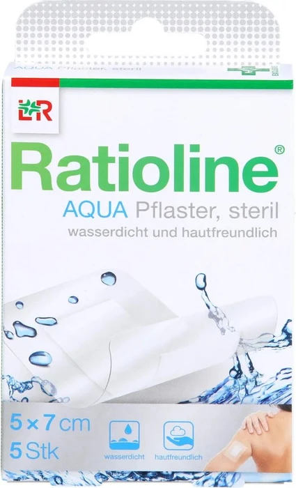 Lohmann & Rauscher Ratioline Aqua Duschpflaster steril, 5 x 7cm, 5 Stück