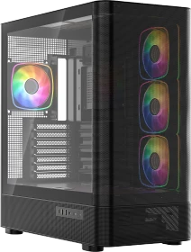 Modecom Volcano AQ300 ARGB Black, Glasfenster