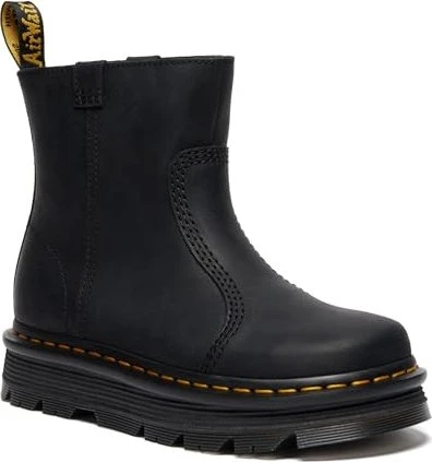 Dr. Martens Zebzag Rigger Slip On Leather Boots schwarz
