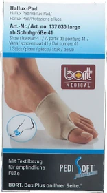 Bort Medical PediSoft TexLine Hallux-Pad Vorfuß Größe L, 1 Stück