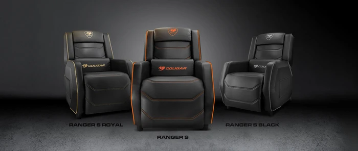 Cougar Ranger S Gaming-Sofa, schwarz/orange