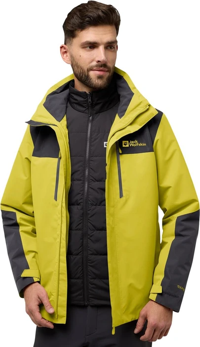 Jack Wolfskin Jasper 3in1 Funktionsjacke chartreuse (Herren)