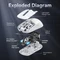 Attack Shark X6 Wireless Gaming Mouse schwarz, USB/Bluetooth Vorschaubild