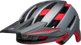 Bell Super Air R Spherical Fullface-Helm matte gray/red