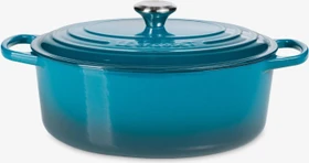 Le Creuset Signature Gusseisen Bräter oval 31cm 6.3l deep teal