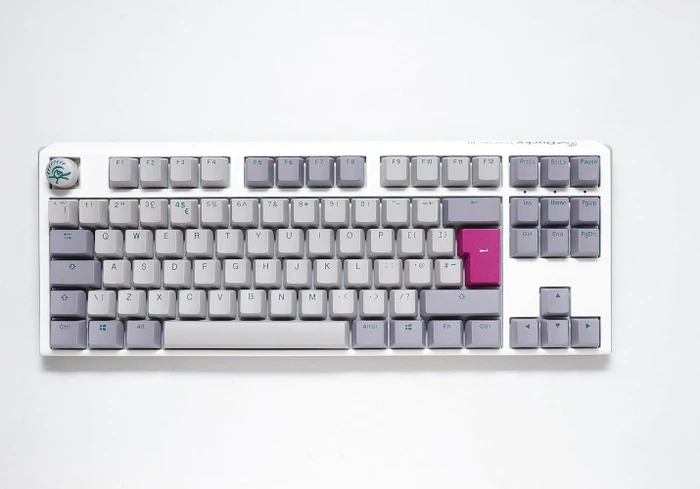 Ducky One 3 TKL, Mist Grey, PBT, LEDs RGB, MX RGB BROWN, USB, UK