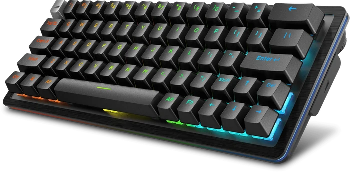 Mountain Everest 60, LEDs RGB, hot-swap, Midnight Black, Linear 45, USB, DE