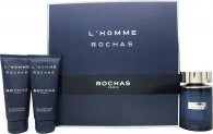 Rochas L'Homme EdT 100ml + Aftershave 100ml + Duschgel 100ml Duftset