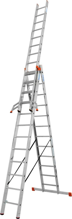 Krause Monto Tribilo Alu 3-tlg. Teleskop-Mehrzweckleiter, 3x 12 Stufen