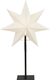 Star Trading Ozen Papierstern mit Ständer 55cm weiß 1x E14