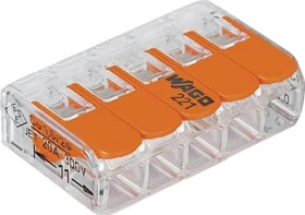 Wago COMPACT-Verbindungsklemme bis 6mm² 5-Leiter, 1 Stück