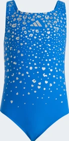adidas V-förmiges Rückendesign und Glitzer-Details Badeanzug bright royal (Junior)