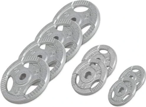 Gorilla Sports Hantelscheiben Gusseisen Gripper Set 27.5kg