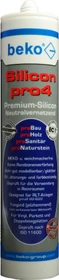 beko Silikon pro4 Premium Universal Silikonkleber grautransparent, 310ml