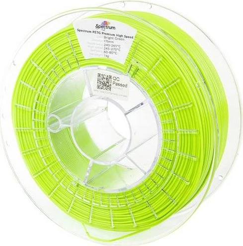 Spectrum PETG Premium High Speed, Bright Green, Spule, 1.75mm, 1.00kg