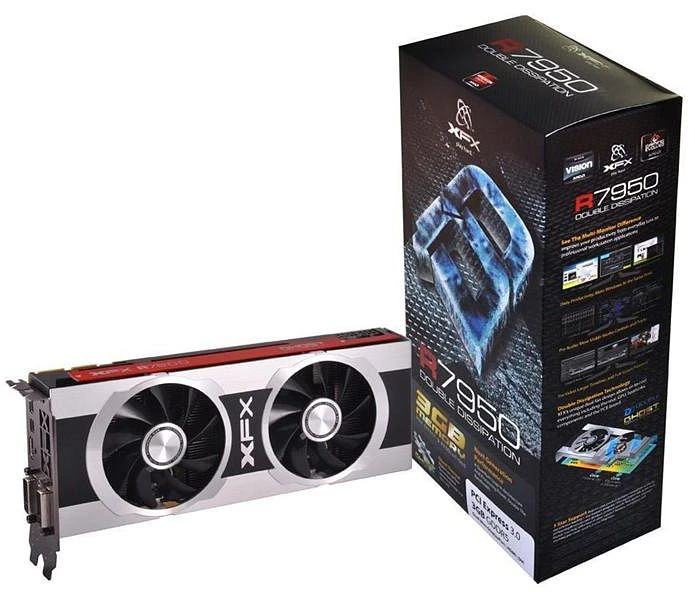 XFX Radeon HD 7950 DD, 3GB GDDR5, 2x DVI, HDMI, 2x mDP