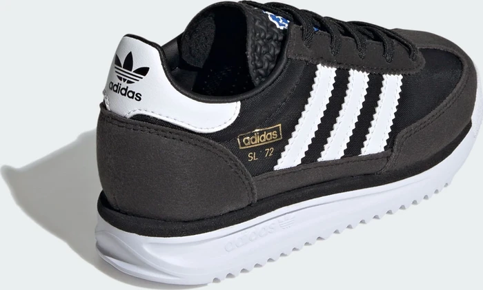 adidas SL 72 RS Elastic Laces core black/cloud white/blue (Junior)