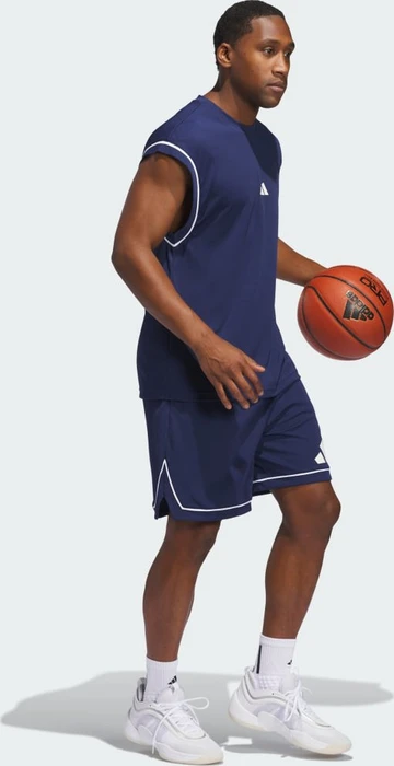 adidas Basketball All-World Sleeveless Funktionsshirt ärmellos team navy blue 2 (Herren)
