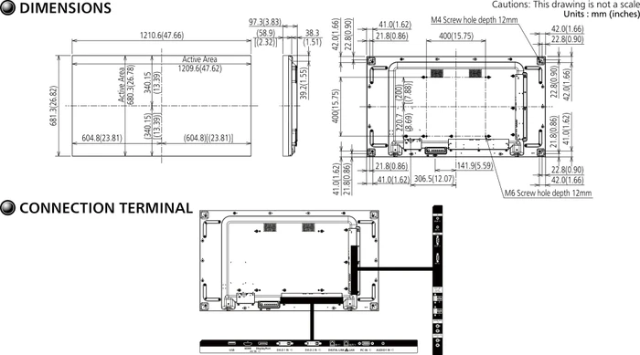 Panasonic TH-55VF2 / TH-55VF2W, 55"
