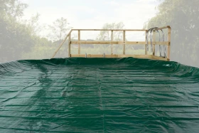Weka Abdeckplane für Massivholzpool 593 390cm