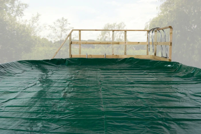 Weka Abdeckplane für Massivholzpool 593 390cm