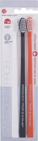 Swissdent Profi Gentle Trio-Pack extra-weich weiß/schwarz/orange, 3 Stück