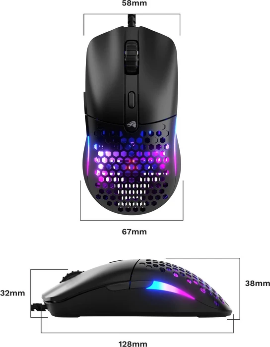 Glorious Model O Eternal schwarz matt, USB