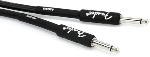 Fender Professional Series Instrument Cable Black Straight 7.5m