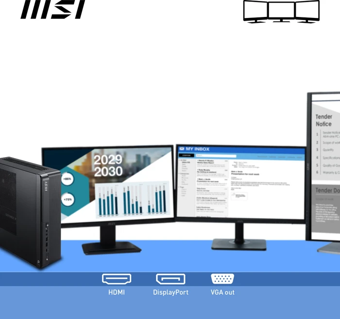 MSI PRO DP80 A14G-053AT, Core i7-14700, 16GB RAM, 1TB SSD